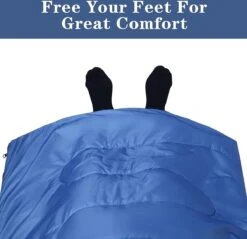 HikeMeister ® Mummy Slaapzak Kamperen Blauw Ca. 220 X 75 Cm Met Draagtas -Kampeer Verkoop 1200x1162 5