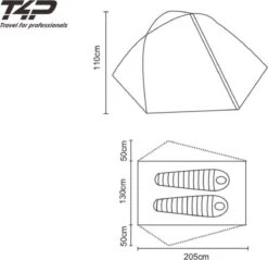 Expedition Tent T2 - Donker Groen - 2 Persoons -Kampeer Verkoop 1200x1163