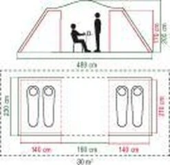 Coleman Spruce Falls 4 Vis-a-Vis Tent - Verduisterend - 4-Persoons -Kampeer Verkoop 1200x1164