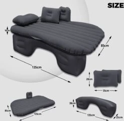Flightmode - Opblaasbaar Matras Voor Auto, Opblaasbaar Bed, Autostoel, Comfortabel, Met Elektrische Luchtpomp En 3 Adapters, 2 Kussens En Transporttas, Voor Camping, Reizen, Strand 6 Flightmode - Opblaasbaar Matras Voor Auto, Opblaasbaar Bed, Autostoel, Comfortabel, Met Elektrische Luchtpomp En 3 Adapters, 2 Kussens En Transporttas, Voor Camping, Reizen, Strand -Kampeer Verkoop 1200x1166 15