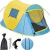 Pop Up Tent Waterkolom 1500 Mm/Cm² - Blauw - 2 Persoons -Kampeer Verkoop 1200x1171