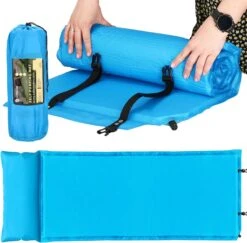 Springos Slaapmat | Zelfopblazend | 186 Cm | Inclusief Hoes & Hoofdkussen | Lichtblauw -Kampeer Verkoop 1200x1180 2