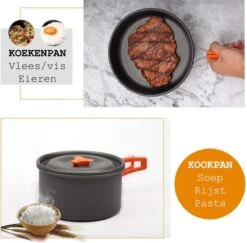 Camping Outdoor Kookset 13-delig Camping Servies En Pannen Pannenset Keukengerei - BPA-vrij & Geen Giftige Stoffen - Opvouwbaar & Licht - Ideaal Voor Reizen, Festival, Wandelen -Kampeer Verkoop 1200x1180 5