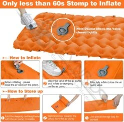 LVNRIDS Isomat, Zelfopblazend, Ultralicht, Luchtmatras, Camping, Zelfopblaasbaar, Opblaasbaar Matras, 3,9 Inch Dik, Met Voetperspomp En Kussen, Voor Camping, Reizen, Outdoor, Wandelen, Strand, Oranje 11 LVNRIDS Isomat, Zelfopblazend, Ultralicht, Luchtmatras, Camping, Zelfopblaasbaar, Opblaasbaar Matras, 3,9 Inch Dik, Met Voetperspomp En Kussen, Voor Camping, Reizen, Outdoor, Wandelen, Strand, Oranje -Kampeer Verkoop 1200x1182 12