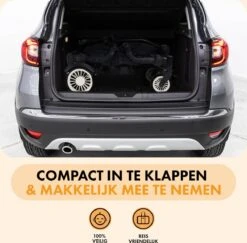 Deryan Luxe Sandy Bolderkar - Duo Buggy - Tandem Buggy - Opvouwbaar - Inklapbare Bolderwagen - Duo Kinderwagen - Zwart -Kampeer Verkoop 1200x1182 17