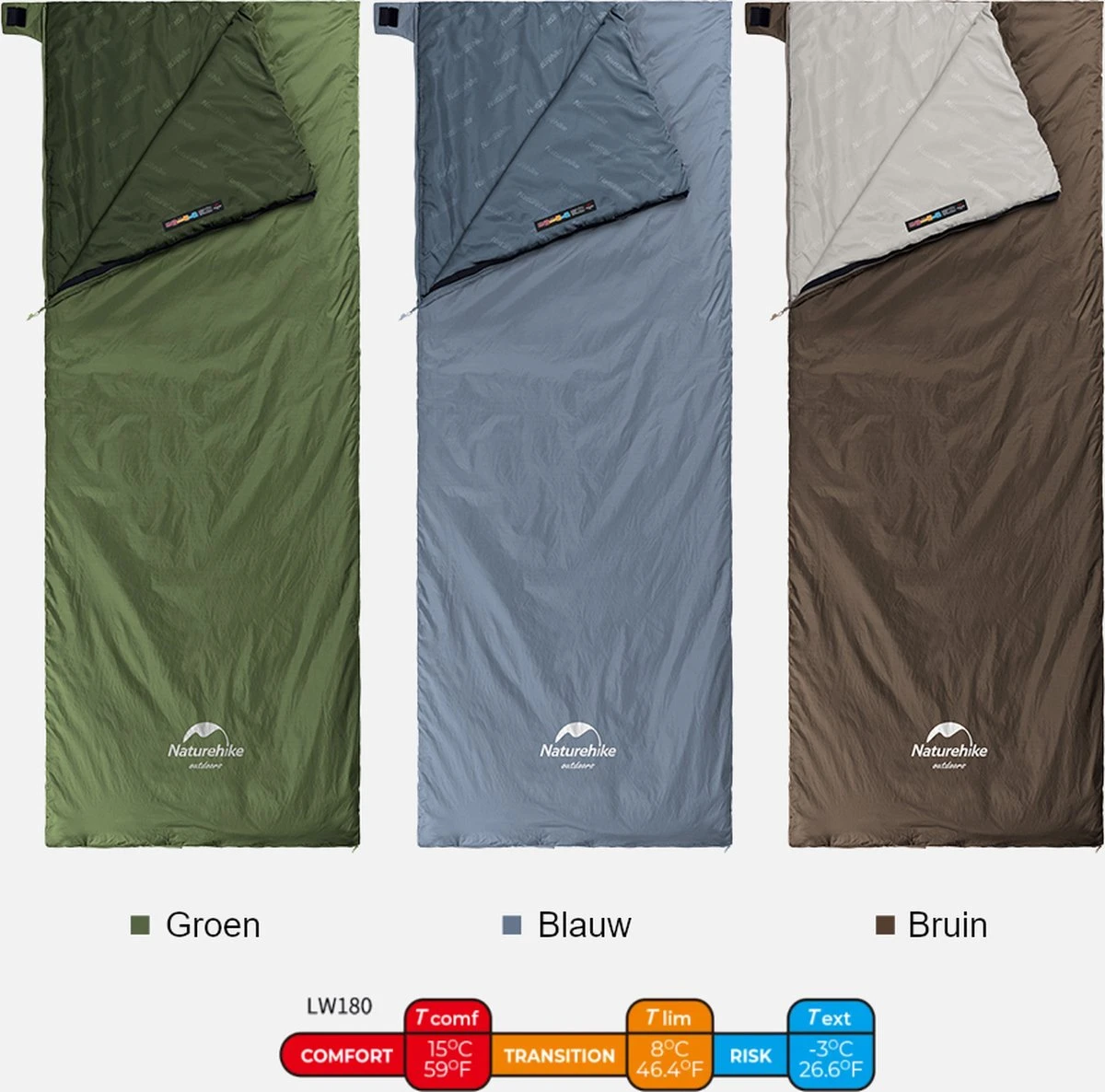 Naturehike® Slaapzak - Lichtgewicht - 190*75cm - Compact - Waterdicht - 3 Seizoenen Slaapzak Lente, Zomer & Herfst - Outdoor - Slaapzakken Volwassen & Kinderen 7 Naturehike® Slaapzak - Lichtgewicht - 190*75cm - Compact - Waterdicht - 3 Seizoenen Slaapzak Lente, Zomer & Herfst - Outdoor - Slaapzakken Volwassen & Kinderen - Image 7