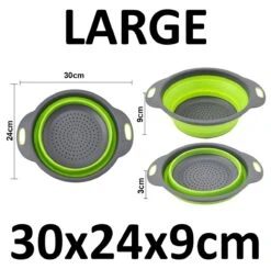 Merkloos Inklapbare Vergiet - Opvouwbaar - Groot - Blauw - Siliconen -Kampeer Verkoop 1200x1189 2