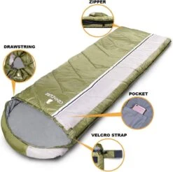 COVACURE 1.5/0.8kg Slaapzak, 3 Seizoenen Ultra Warm & Lichtgewicht Slaapzak Voor Volwassenen, Envelop Compacte Outdoor Slaapzakken Met Draagbare Compressie Tas Voor Camping, Rugzakken, Wandelen... -Kampeer Verkoop 1200x1193
