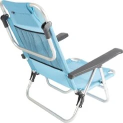 Bo-Camp Beach Chair - Monaco - Aluminium - Blauw -Kampeer Verkoop 1200x1196 16