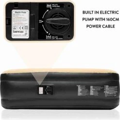 Merkloos Avenli 88030 Hoog Verhoogd Gevlokt Luchtbed | Queensize | Ingebouwde Pompen | Snelle En Gemakkelijke Inflatie -Kampeer Verkoop 1200x1196 19