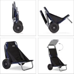 Relaxdays Strandkar Opvouwbaar - Strandstoel Met Zonnedak - Strand Stoel Op Wielen -Kampeer Verkoop 1200x1198 12