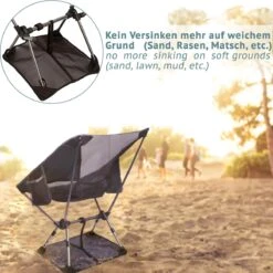 Smartpeas Campingstoel Van Stevig 600D Polyester En Aluminium - Lichtgewicht En Opvouwbaar - Camping Gadget Inclusief Zijzakken +Plus: Strandmat & Draagtas -Kampeer Verkoop 1200x1198 17