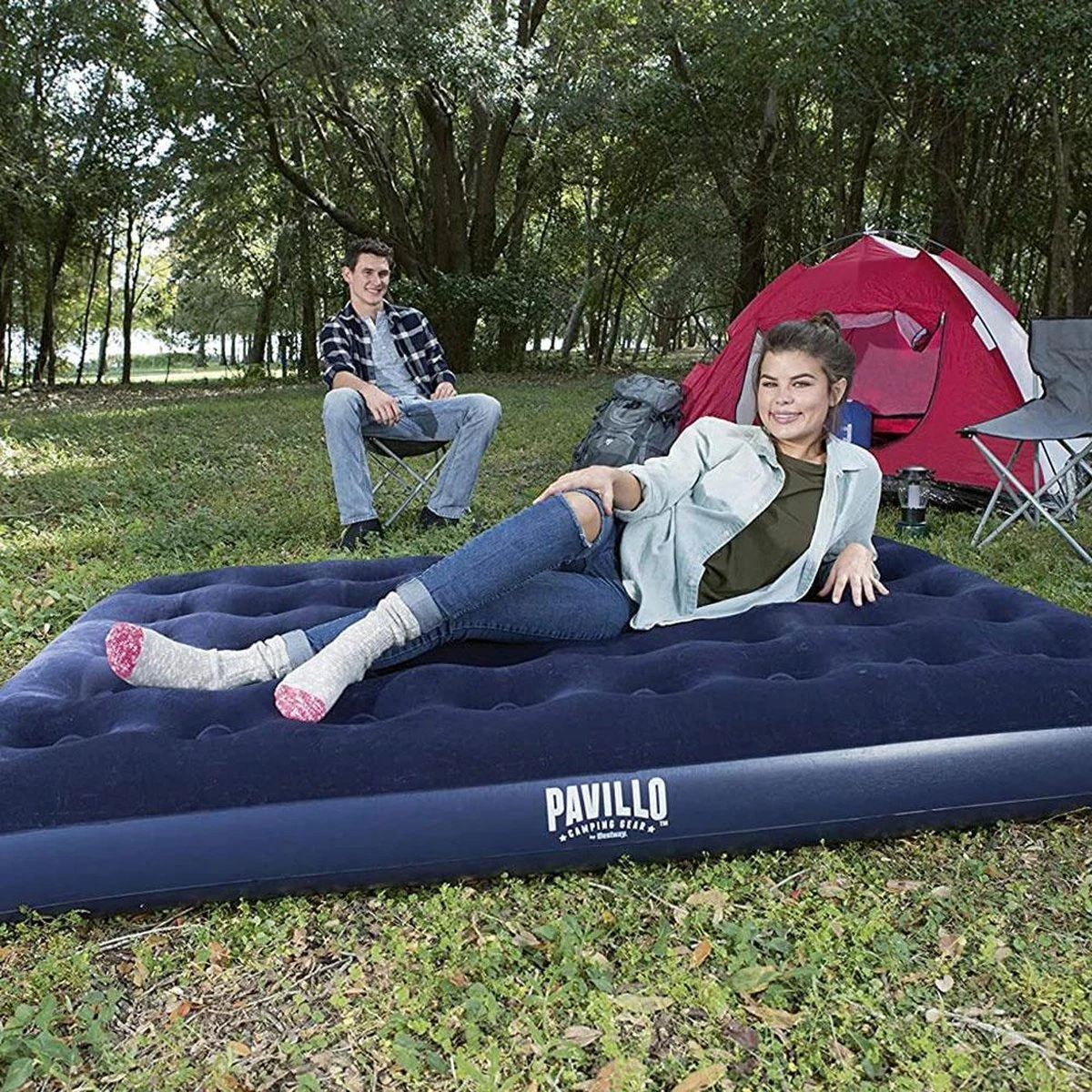 Pavillo Queen Luchtbed - 2-Persoons - Blauw - 203 X 152 X 22 Cm 13 Pavillo Queen Luchtbed - 2-Persoons - Blauw - 203 X 152 X 22 Cm - Image 13