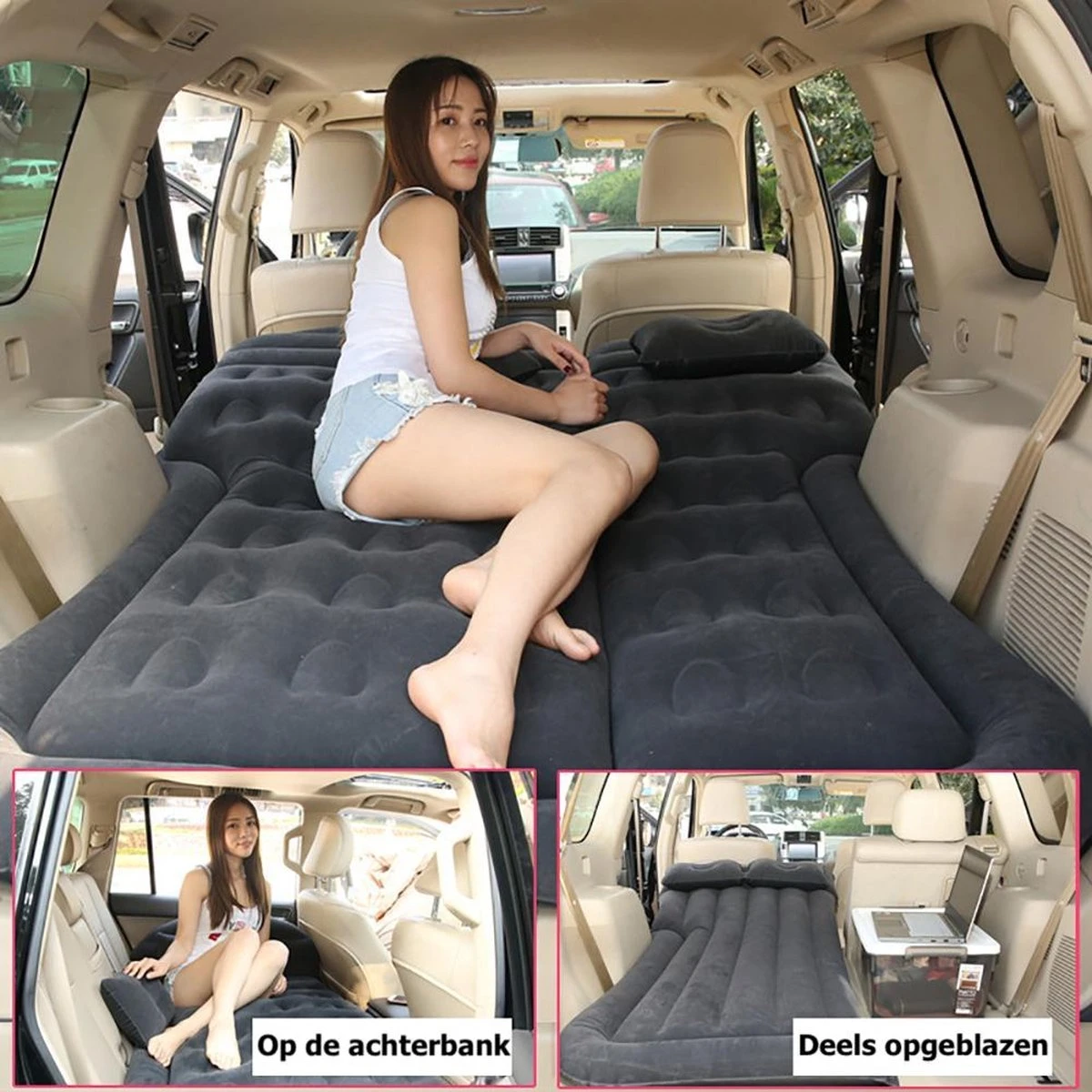 Merkloos Auto Luchtbed - Multifunctioneel - Achterbank - 2 Persoons - Opblaasbaar Bed - Luchtmatras - Reizen - Vakantie - Kamperen - Inclusief Elektrische Pomp - Zwart 7 Merkloos Auto Luchtbed - Multifunctioneel - Achterbank - 2 Persoons - Opblaasbaar Bed - Luchtmatras - Reizen - Vakantie - Kamperen - Inclusief Elektrische Pomp - Zwart - Image 7