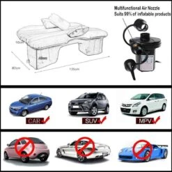 Merkloos Auto Reizen Opblaasbare Matras Luchtbed Camping Universele SUV Achterbank Couch (Grijs) -Kampeer Verkoop 1200x1200 1098