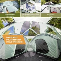 Skandika Bern 4 Koepeltent - Koepeltent - Tenten - 4 Persoons Kampeertent Met Panoramisch Dakraam, 2 Slaapcabines, Grondzeil, 210 Cm Stahoogte, Waterdicht, 4000 Mm Waterkolom - Grote Outdoor Familie Tent, Kampeertent - Grijs 10 Skandika Bern 4 Koepeltent - Koepeltent - Tenten - 4 Persoons Kampeertent Met Panoramisch Dakraam, 2 Slaapcabines, Grondzeil, 210 Cm Stahoogte, Waterdicht, 4000 Mm Waterkolom - Grote Outdoor Familie Tent, Kampeertent - Grijs -Kampeer Verkoop 1200x1200 111