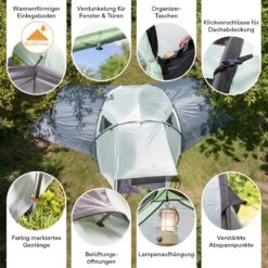 Skandika Bern 4 Koepeltent - Koepeltent - Tenten - 4 Persoons Kampeertent Met Panoramisch Dakraam, 2 Slaapcabines, Grondzeil, 210 Cm Stahoogte, Waterdicht, 4000 Mm Waterkolom - Grote Outdoor Familie Tent, Kampeertent - Grijs 12 Skandika Bern 4 Koepeltent - Koepeltent - Tenten - 4 Persoons Kampeertent Met Panoramisch Dakraam, 2 Slaapcabines, Grondzeil, 210 Cm Stahoogte, Waterdicht, 4000 Mm Waterkolom - Grote Outdoor Familie Tent, Kampeertent - Grijs -Kampeer Verkoop 1200x1200 113