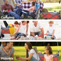 LifeGoods Bolderkar - Opvouwbaar - Tot 80KG - 94L - Wasbaar Polyester - 98x45cm - Rood/Grijs -Kampeer Verkoop 1200x1200 1183