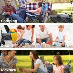 LifeGoods Bolderkar - Opvouwbaar - Tot 80KG - 94L - Wasbaar Polyester - 98x45cm - Zwart/Grijs -Kampeer Verkoop 1200x1200 1203