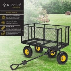 Exxen KESSER® Bolderkar, 550 Kg Belastbaar, Tuinwagen, Transportwagen, Tuinwagen, Uitneembaar Zeil, Gereedschapswagen, Handwagen, Veelzijdig Inzetbaar, Zwart 10 Exxen KESSER® Bolderkar, 550 Kg Belastbaar, Tuinwagen, Transportwagen, Tuinwagen, Uitneembaar Zeil, Gereedschapswagen, Handwagen, Veelzijdig Inzetbaar, Zwart -Kampeer Verkoop 1200x1200 1215