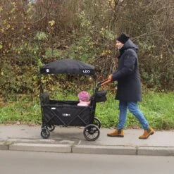 FableKids LEO X4Lite Opvouwbare Handkar Met Dak Onyx Zwart -Kampeer Verkoop 1200x1200 1242