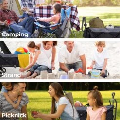 LifeGoods Bolderkar - Opvouwbaar - Tot 120KG - 103L - Extra Draagtas En Duwstang - Wasbaar Polyester - 98x45cm - Zwart/Grijs -Kampeer Verkoop 1200x1200 1246