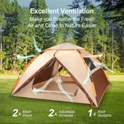 Merkloos Kamping Tent / Absolutely Waterproof, Lightweight Camping Tent With - Tent Ideal For Camping In The Garden, Dome Tent, -Kampeer Verkoop 1200x1200 132