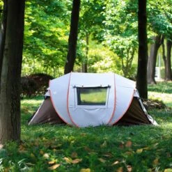 Fly Lab Luxe Pop Up Tent - Kampeer Tent - Grijs/Oranje - 4 Persoons -Kampeer Verkoop 1200x1200 139