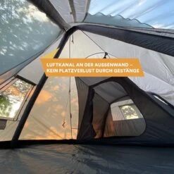 Skandika Tipi Kotona Air Opblaasbare Tent – Opblaasbare Tenten - 4 Persoons Tipi Tent – Tenten - Campingtent – Ingenaaide Tentvloer – Muggengaas – 260 Cm Stahoogte – 490 X 370 X 260 (L X B X H) – Outdoor, Camping, Tuin – Luchttent - Kamperen - Beige -Kampeer Verkoop 1200x1200 150