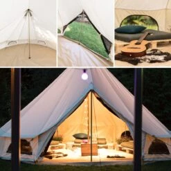 Skandika Tipii 400 Canvas Tent – Tipi-tenten – 8 Persoons Familietent - Campingtent – Muggengaas – 250 Cm Stahoogte – 400 Cm Diameter – 4000 Mm Waterkolom – Indische Tent, Partytent, Festivaltent – Outdoor, Camping, Tuin – Kamperen – Wit -Kampeer Verkoop 1200x1200 194