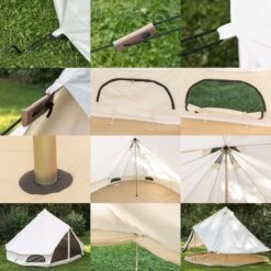 Skandika Tipii 400 Canvas Tent – Tipi-tenten – 8 Persoons Familietent - Campingtent – Muggengaas – 250 Cm Stahoogte – 400 Cm Diameter – 4000 Mm Waterkolom – Indische Tent, Partytent, Festivaltent – Outdoor, Camping, Tuin – Kamperen – Wit -Kampeer Verkoop 1200x1200 195