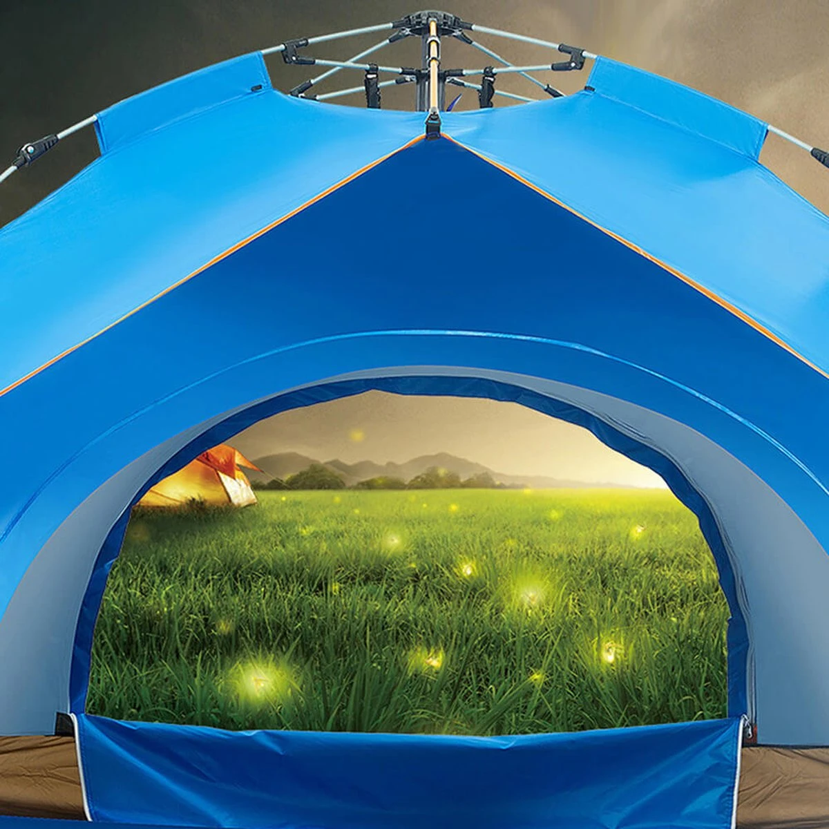 Fish Life Waterdichte Tent - Lichtgewicht Tent - Tent Voor 2-4 Personen - 200*200*140 Cm - Outdoor Camping Tent - Licht Blauw 3 Fish Life Waterdichte Tent - Lichtgewicht Tent - Tent Voor 2-4 Personen - 200*200*140 Cm - Outdoor Camping Tent - Licht Blauw - Image 3