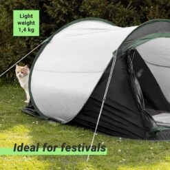 JEMIDI Tweepersoons Pop-up Tent - Opgooitent, Werptent Voor 2 Personen - Ideaal Als Festivaltent Of Kampeertent - Verschillende Kleuren -Kampeer Verkoop 1200x1200 217