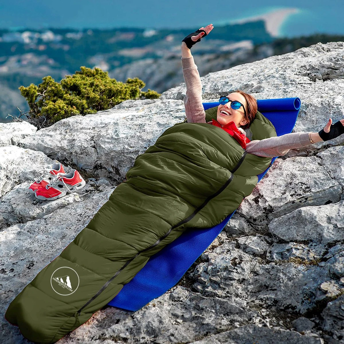 HikeMeister® Outdoor Survival Fishing Mummy Slaapzak 230 X 80 Cm -8°C 2 HikeMeister® Outdoor Survival Fishing Mummy Slaapzak 230 X 80 Cm -8°C - Image 2