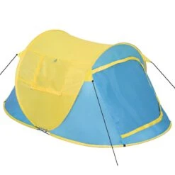 Pop Up Tent Waterkolom 1500 Mm/Cm² - Blauw - 2 Persoons -Kampeer Verkoop 1200x1200 26