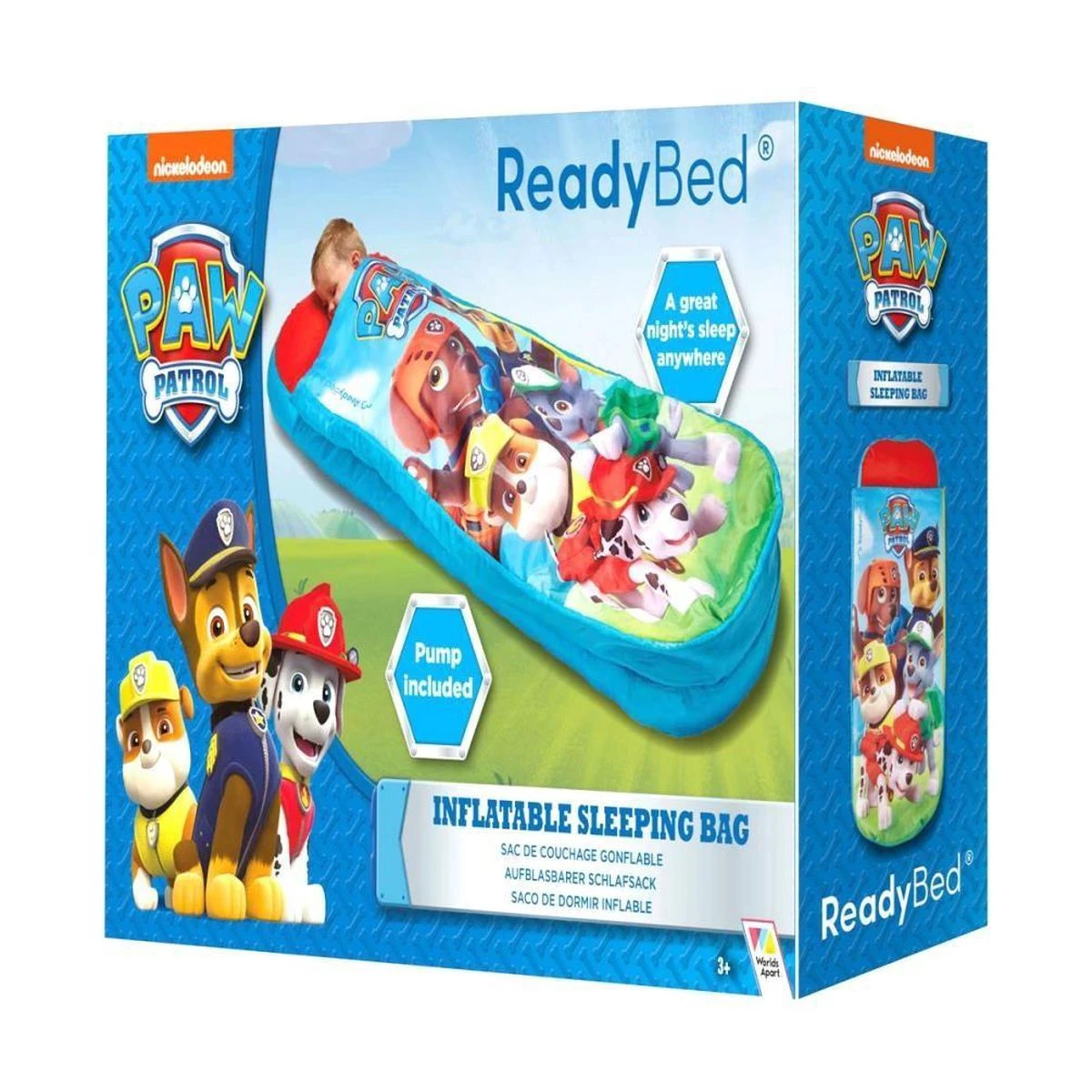 Paw Patrol ReadyBed Luchtbed + Slaapzak + Kussen - Blauw - 150x62x20 4 Paw Patrol ReadyBed Luchtbed + Slaapzak + Kussen - Blauw - 150x62x20 - Image 4