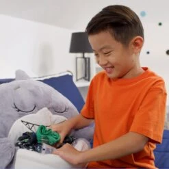 Mediashop Happy Nappers Kinderslaapzak - 2-in-1 Zachte Knuffel En Zomerslaapzak - Roze Eenhoorn Motief Voor Kinderen Van 3 Tot 6 Jaar -Kampeer Verkoop 1200x1200 344