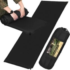 Springos Slaapmat | Zelfopblazend | 180 Cm | Inclusief Hoes | Zwart -Kampeer Verkoop 1200x1200 422