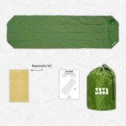 TRVLMORE Slaapmat - Zelfopblazend - 1 Persoons - Ingebouwde Pomp En Kussen - Groen -Kampeer Verkoop 1200x1200 429