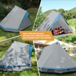 Skandika Tipii II Tent – Tipi-tenten – Teepee – 8 Persoons Campingtent – Muggengaas – 250 Cm Stahoogte – Uitneembare Tentvloer – 3000 Mm Waterkolom – Indische Tent, Partytent, Festivaltent – Outdoor, Camping, Tuin – Kamperen – Grijs/turquoise 11 Skandika Tipii II Tent – Tipi-tenten – Teepee – 8 Persoons Campingtent – Muggengaas – 250 Cm Stahoogte – Uitneembare Tentvloer – 3000 Mm Waterkolom – Indische Tent, Partytent, Festivaltent – Outdoor, Camping, Tuin – Kamperen – Grijs/turquoise -Kampeer Verkoop 1200x1200 45