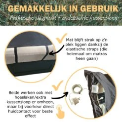 Earthle Volledige Earthing Tweepersoons Aardingsset - 2x Slaapmat + 2x Kussensloop - Aardingsmat - Aarden - Earthing Mat - Aarding - Grounding Mat - Kussensloop - Aardingskussensloop - Combo Deal -Kampeer Verkoop 1200x1200 463