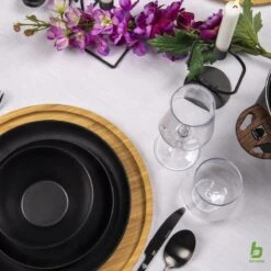 Bo-Camp Industrial - Servies - Orville - Campingbord - 16-delig - Mat Zwart -Kampeer Verkoop 1200x1200 479