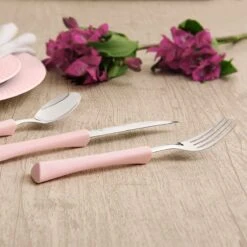 Di Solle Inova D - 6 Persoons Bestekset - Handige Opbergbak Met Raspdeksel - 26 Delig - Baby Pink -Kampeer Verkoop 1200x1200 480