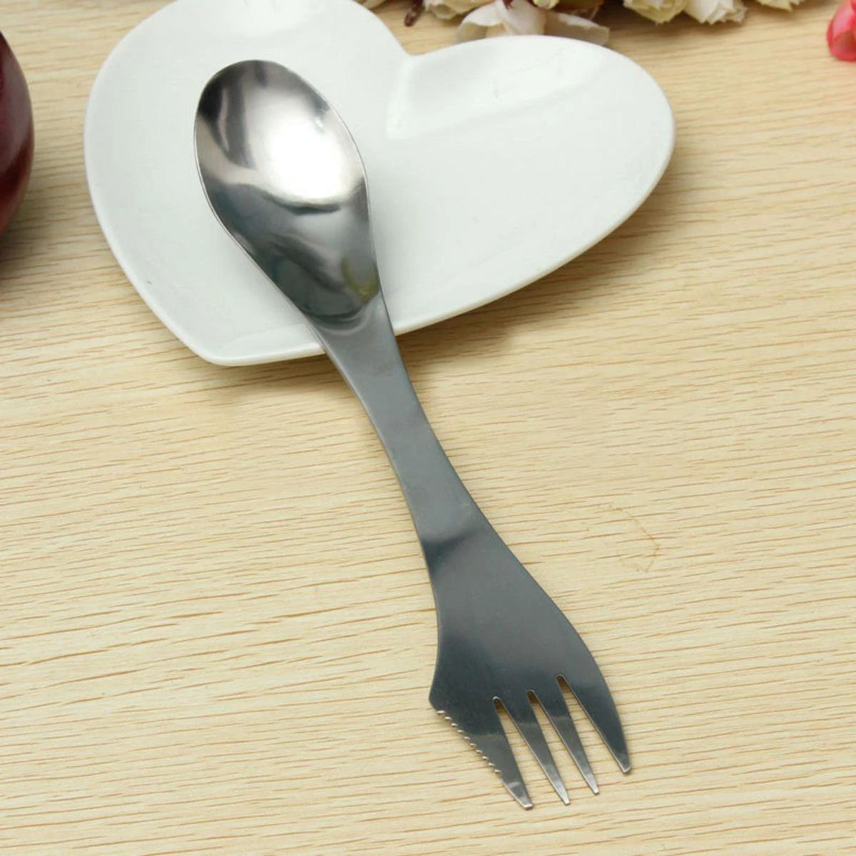KELERINO. RVS Spork - Survival Outdoor Camping - Vork, Lepel & Mes 7 KELERINO. RVS Spork - Survival Outdoor Camping - Vork, Lepel & Mes - Image 7