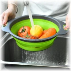 Merkloos Inklapbare Vergiet - Opvouwbaar - Groot - Blauw - Siliconen -Kampeer Verkoop 1200x1200 566