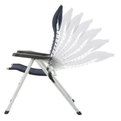 Campart Campingstoel CH-0592 - Opvouwbaar Met Hoofdsteun - 7 Verstelbare Standen - Lichtgewicht - Blauw -Kampeer Verkoop 1200x1200 610