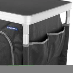 Campart Campingkast CU-0719 – Opvouwbaar En Verstelbaar - 4 Verstelbare Poten - 3 Lagen - Aluminium Frame - Grijs -Kampeer Verkoop 1200x1200 637