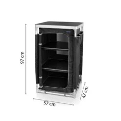 Campart Campingkast CU-0719 – Opvouwbaar En Verstelbaar - 4 Verstelbare Poten - 3 Lagen - Aluminium Frame - Grijs -Kampeer Verkoop 1200x1200 642
