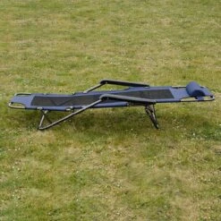 Ligstoel 180x60cm - Opvouwbaar Campingstoel Ligbed Strandstoel Tuinstoel Vouwligstoel Blauw -Kampeer Verkoop 1200x1200 678