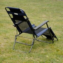 Ligstoel 180x60cm - Opvouwbaar Campingstoel Ligbed Strandstoel Tuinstoel Vouwligstoel Blauw -Kampeer Verkoop 1200x1200 681